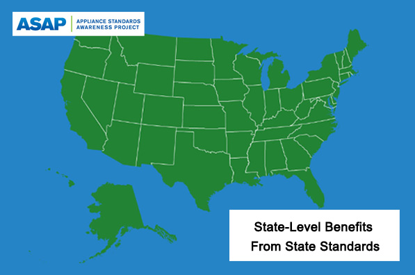 Appliance Savings From State Standards Map