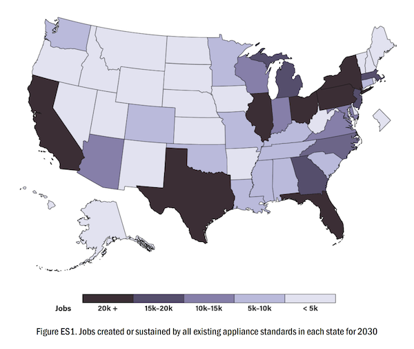 US map of jobs